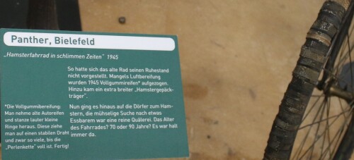 b Fahrrad Panther Hamsterfahrten 2. Weltkrieg 2. WK Schramberg Museum Automuseum 2025 mai (2)