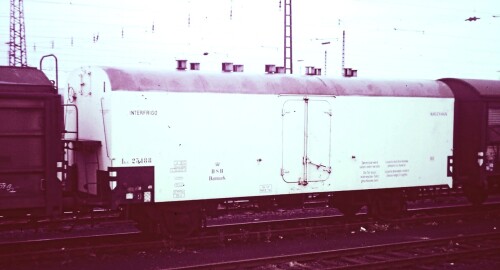 Interfrigo DSB Koblenz Bahnhof Stellwerk 1967 Güterwagen Interfrigo