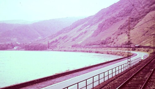 Rheintal 1967 Koblenz Mainz E 10 D Zug Bahnstrecke