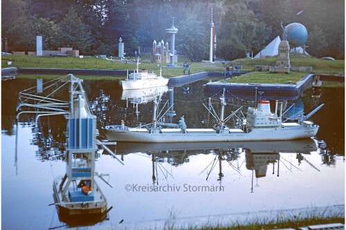 Saarbücken Europapark 1969 deutsch französische Freundschaft Modellschiffe ferngesteuert Modellhäuse