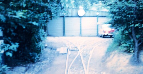 Saarbücken Europapark 1969 deutsch französische Freundschaft Porsche Bahn Lokschuppen