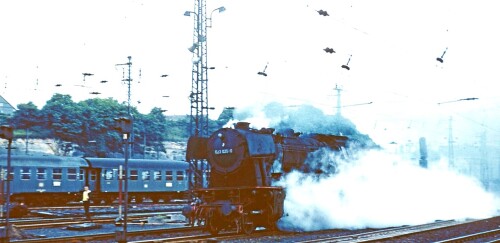 BR 023 025 Saarbrücken Bahnhof Umbauwagen Winter Hauptbahnhof Schwerdfeger Kreisarchiv Stormarn 1970