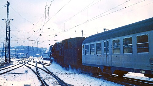 BR 023 Saarbrücken Bahnhof Silberling N Wagen Winter Hauptbahnhof Schwerdfeger Kreisarchiv Stormarn 