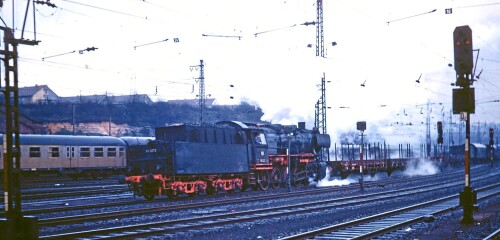 BR 050 2272 Saarbrücken Bahnhof Hauptbahnhof Dampflok Güterzug Schwerdfeger Kreisarchiv Stormarn