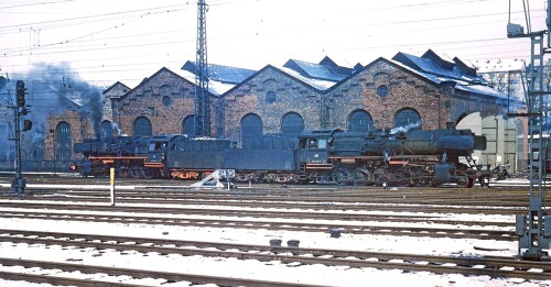 BR 051 Saarbrücken Bahnhof BW Lokschuppen Hauptbahnhof Schwerdfeger Kreisarchiv Stormarn a