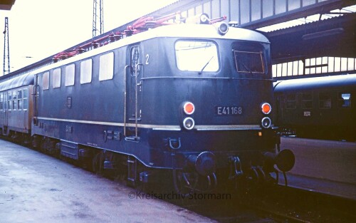 E 41 168 Eilzug Silberling Saarbrücken Hbf Bahnhof Hauptbahnhof Schwerdfeger Kreisarchiv Stormarn 19