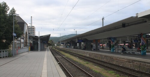 Koblenz Hbf Hauptbahnhof Bahnsteig plattform (2)
