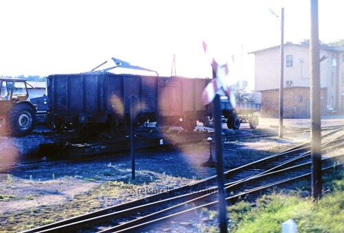 Güterwagen Schmalspur 1988 Klaus Dieter Schwerdtfeger Stormarner Bildarchiv