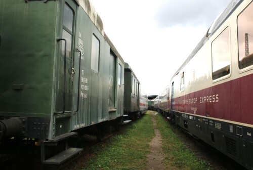 Bahnpostwagen Postwaggon Post mr a 26 grün DB Museum Koblenz (2)