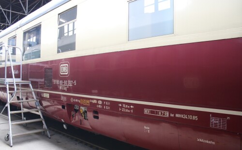 Salonwagen WGSüg 851 Verkehrsminister rot beige DB Museum Koblenz (3)