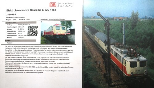 D BR 182 E 320 DB Museum Koblenz Mehrsystemlok AEG (0)