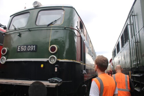 c E 50 BR 150 Lackierarbeiten DB Museum Koblenz (2)
