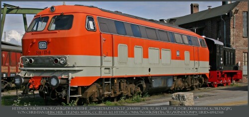 BR 218 Ruhr Pop Art orange Dach orange (3)