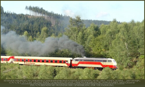 TUI Ferienexpress BR 218 ozeanblau Pop Art Berndm Kopie