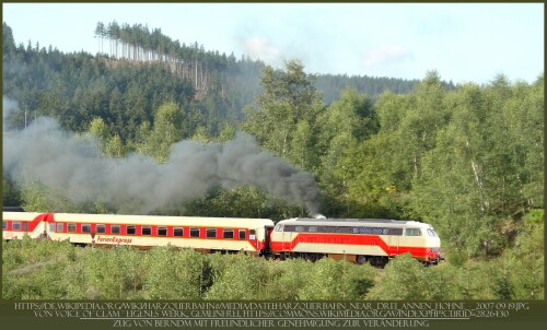 TUI Ferienexpress BR 218 ozeanblau Pop Art Berndm