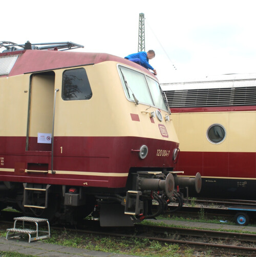 f BR 112 f BR 120 Drehstromlok DB Museum Koblenz (4)