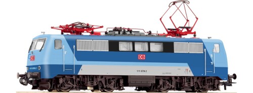 BR 111 Farbversuch Roco H0 Bahngarfield Christian Produktfarben Epoche 5 Interregio IR Fern blau Kop