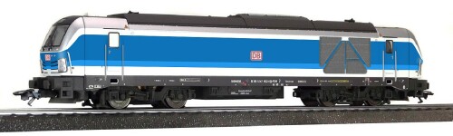 BR 247 Vectron DUAL Märklin H0 Bahngarfield Christian Produktfarben Epoche 5 Interregio IR Fern blau