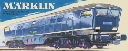 V 320 DH 4000 Märklin Packung Christian BR 232 blau Hannig Haennig (1)