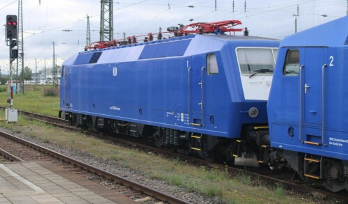 BR 120 WRS blau Drehstromlok Karlsruhe Hbf Hauptbahnhof (6)