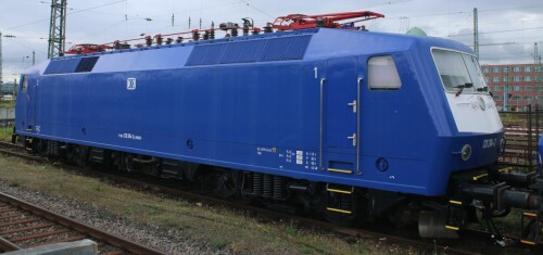 BR 120 WRS blau Drehstromlok Karlsruhe Hbf Hauptbahnhof (8)
