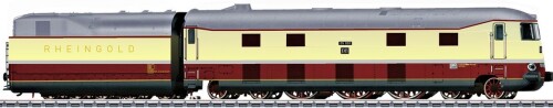 BR 05 003 Stromliniendampflok Frontführerstand frontcab purpur rot beige TEE Trans Europ Express Dam