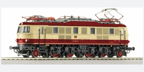BR 118 E 18 Roco H0 ozeanblau beige TEE Trans Europ Express IC Lok Intercity rot beige Bahngarfield 