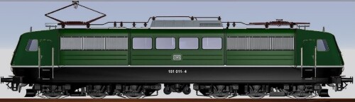 BR 151 BR 120 chromoxyd grün Güterzuglokomotive AEG BBC Henschel Krupp E Lok Brumfda Felix