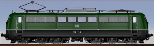 BR 151 Güterzuglokomotive chromoxyd grün AEG BBC Henschel Krupp E Lok Brumfda Felix