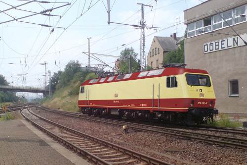 DR 252 BR 156 122 letzte DR Lok TEE Trans Europ Express IC Lok Intercity rot beige Bahngarfield Chri