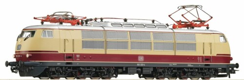BR 103 E 03 Da Rheingold Trans Europ Express IC Lok Intercity rot beige Bahngarfield Christian d