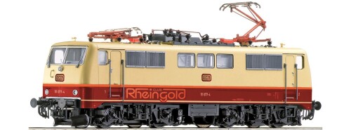 BR 111 Rheingold Flügelzug orange Streifen Trans Europ Express IC Lok Intercity rot beige Bahngarfie