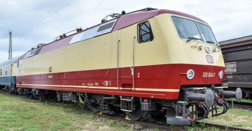 BR 120 Triebkopf Trans Europ Express IC Lok Intercity rot beige Bahngarfield Christian e