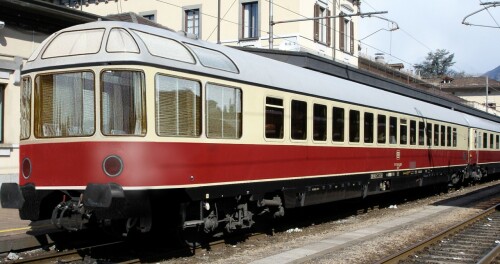 Großraumwagen 1.Klasse Ap4üm 62 Kanzelwagen Apmz Rheingold Trans Europ Express rot beige Bahngarfiel