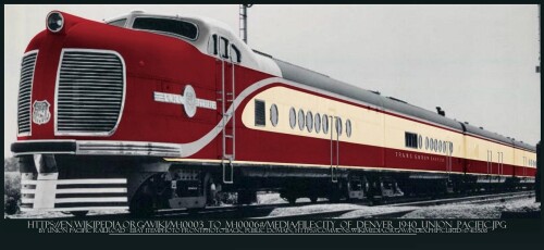 M 10003 City of Denver 1940 Union Pacific Trans Europ Express TE rot beige VT 11.5 BR 601 Parsifal H