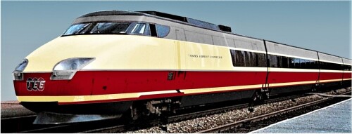 TGV 001 Turbotrain Gasturbine turbinenzug Prototyp Trans Europ Express TEE 65er Rheingold Rheinpfeil