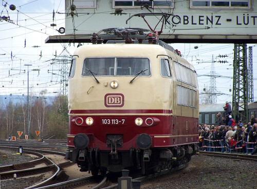 BR 103 BR 181 Lichter Trans Europ Express IC Lok Intercity rot beige Bahngarfield Christian a