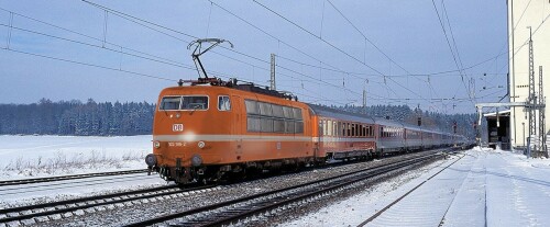 BR 103 DB City Bahn Ruhr S Bahn Pop art orange Eurofima Bahngarfield Christian a