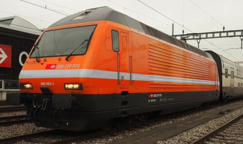 RE 460 SBB FFS Schweiz E Lok orange Eurofima Bahngarfield Christian