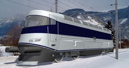 BR 102 ŠKODA C 380 E109 DB Pop Art blau Vorstudie Porsche Kopie