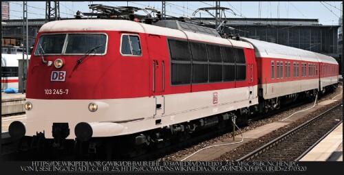 BR 103 E 03 DB AG Epoche 6 Nachtzug Rot