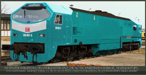 BR 250 Blue tiger ADtranz DE AC33C Prototyp Epoche 5 minttürkis a (2)