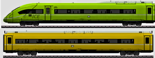 BR 403 406 407 408 a Eurofima bunt ICE 3 Intercity Express DB AG (0)