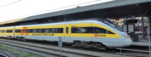 BR 605 ICE TD ATL advanced train lab Sytsemtechnik Produktfarben gelb DB Bahngarfield Christian