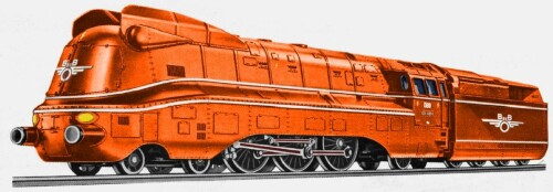 BR 03.10 ÖBB DRG orange Jaffa Bahngarfield Christian