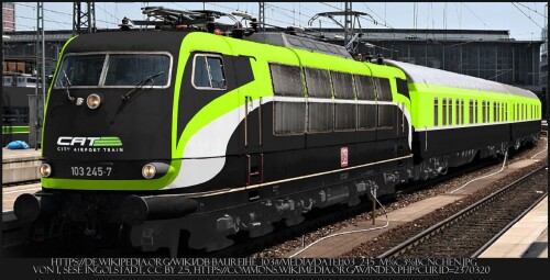 BR 103 E 03 CAT Airport train ÖBB Kopie