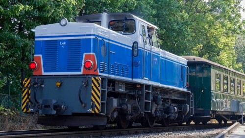 BR 251 V51 blau Schmalspurbahn Diesellok RBB Bahngarfield Christian a
