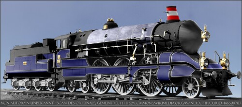 Kkstb 210.09 86.21 werksfoto 1910 blau Donau Monarchie Stromlinien Dampflok a