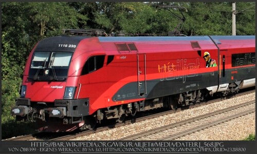 ÖBB 1116 BR 182Taurus als Triebzug Hit the road Railjet (1)