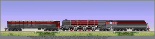 BR 19 1001 Dampfmotorlok Henschel 1 F 3 Wüstenlok 1942 BR 46 BR 53 BR 52 Kondenstender DRG Güterzug 